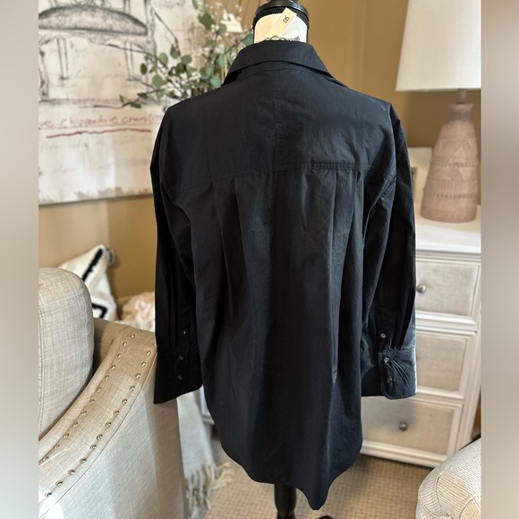💵 NWT | Banana Republic | The Oversized Shirt in Black - Picture 8 of 13
